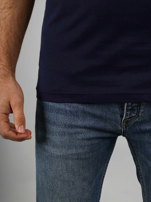 Ota t-shirt ronde hals donkerblauw (2-pack)