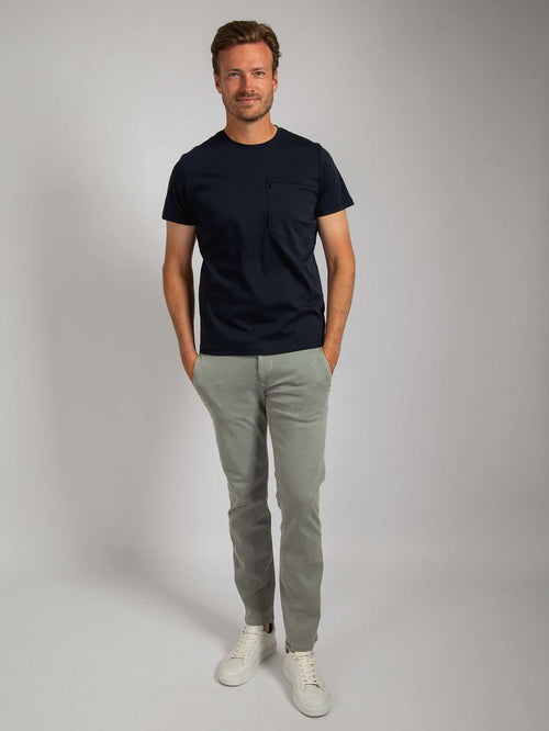 T-shirt sonny pocket donkerblauw