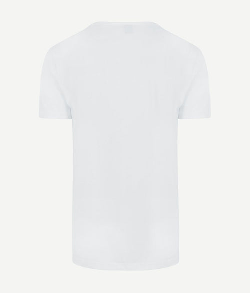 T-shirt wit diepe v-hals Vitaru stretch (4-pack)