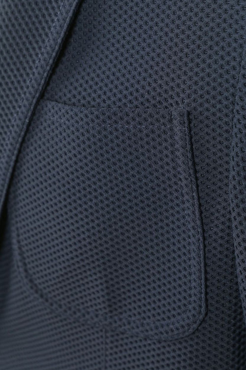 Suitable travel jacket donkerblauw | Slim-fit