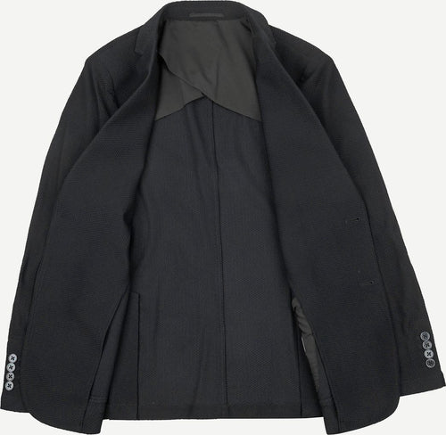 Suitable travel jacket zwart | Slim-fit