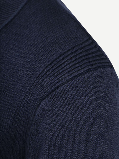 Raw trui riva knit donkerblauw