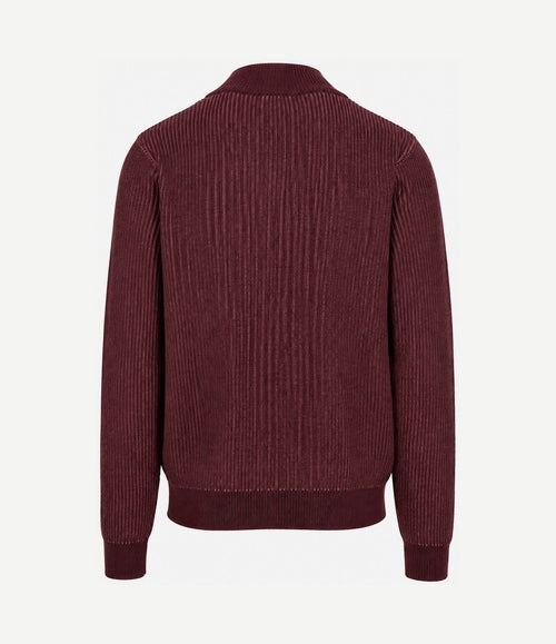 Bico halve rits trui burgundy