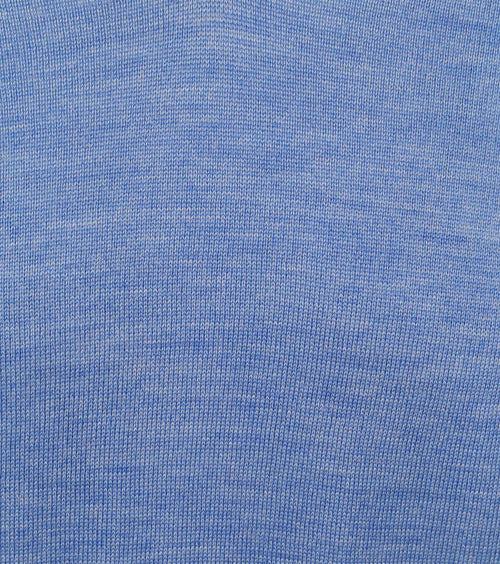 Merino pullover v-hals lichtblauw