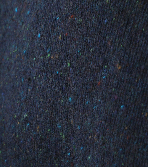 Trui tweed wol blend donkerblauw