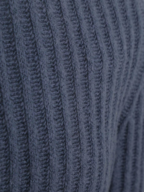 Pullover boiled wool blauw