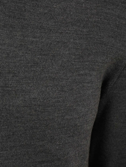 Merino pullover v-hals antraciet