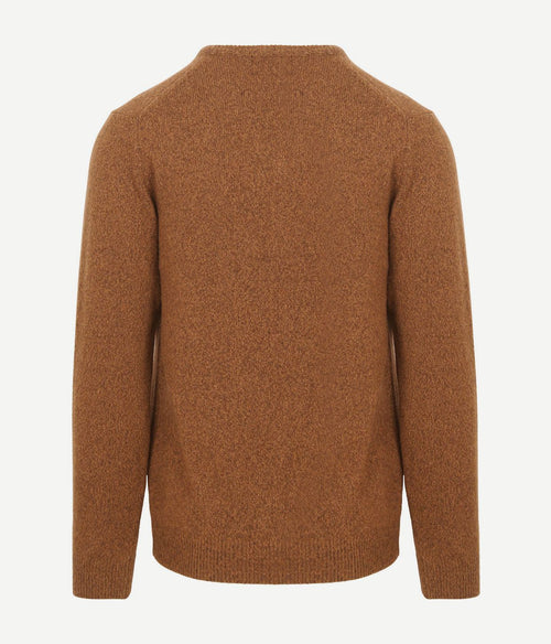 Suitable lamswol trui v-hals camel | Regular-fit