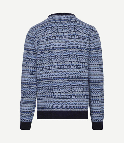 Prestige fair isle pullover blauw