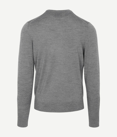 Merino pullover grijs