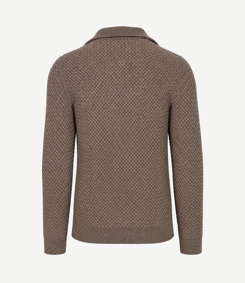 Trui riva heavy structure bruin