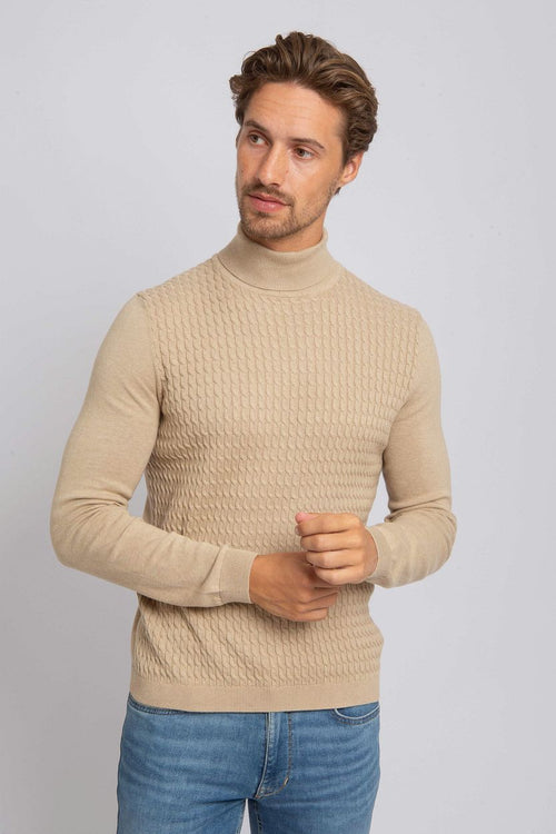 Suitable coltrui cable beige | Slim-fit