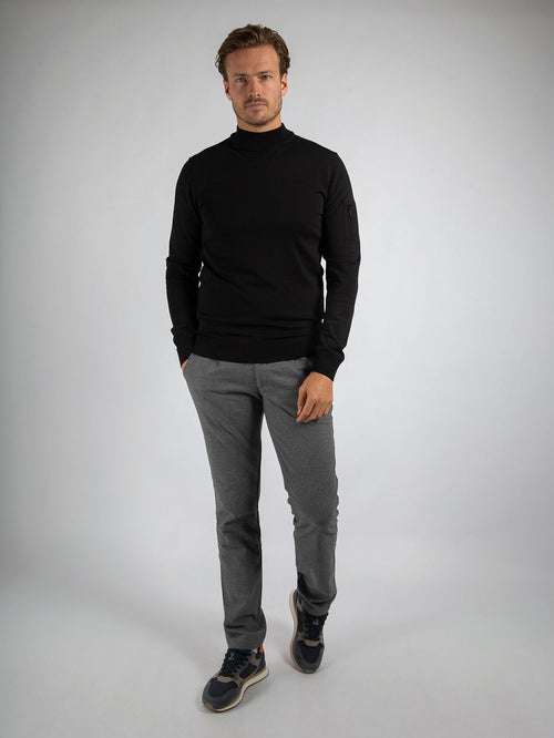 Trui cooldry knit turtleneck zwart