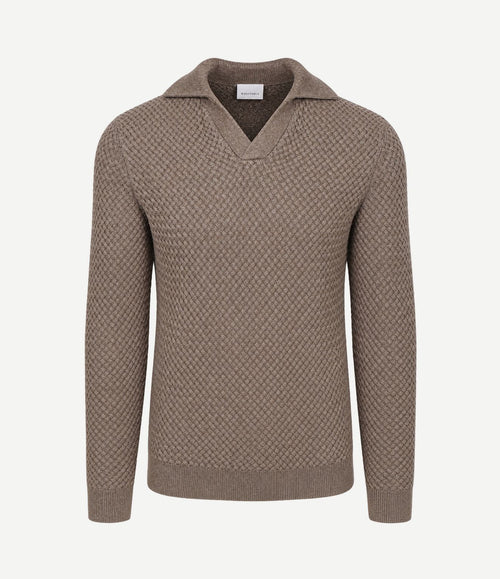 Trui riva heavy structure bruin