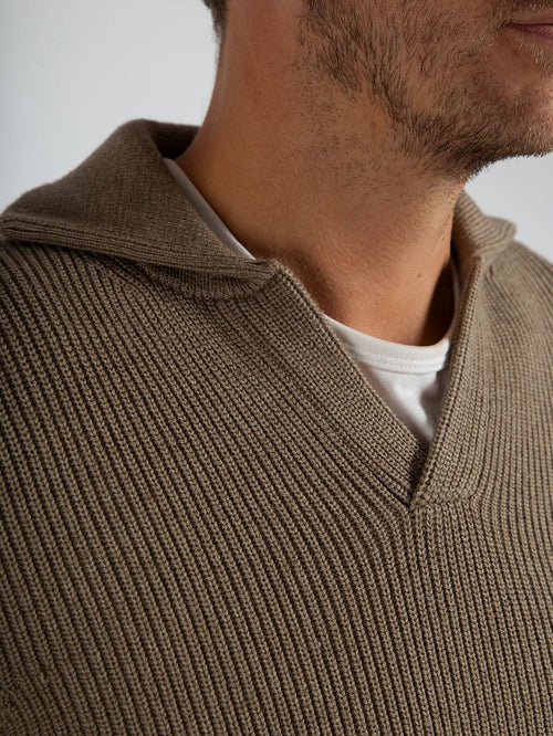 Trui riva knit taupe