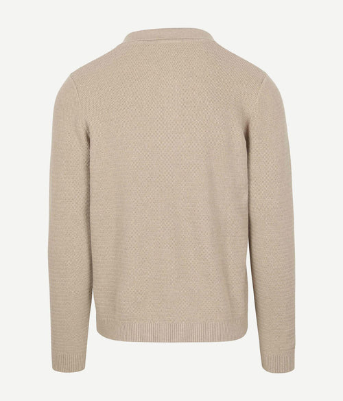 Suitable trui riva structure melange sand | Regular-fit