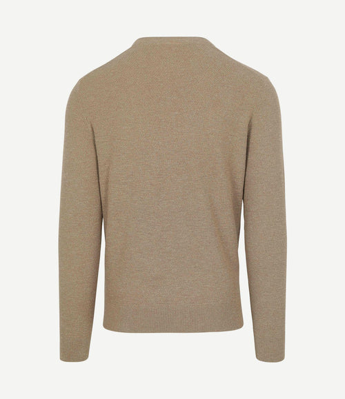 Trui structure slub beige