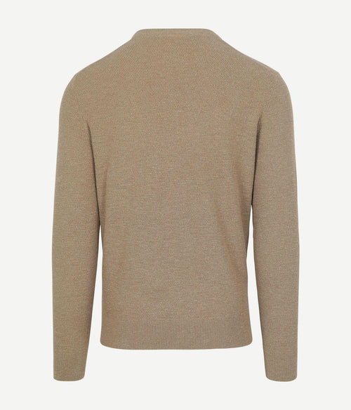 Suitable trui structure slub beige | Regular-fit