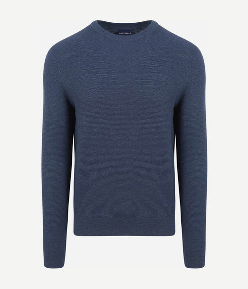 Suitable trui structuur petrol | Regular-fit