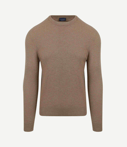 Trui structuur taupe