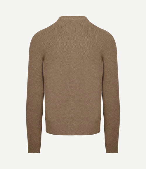 Trui structuur taupe