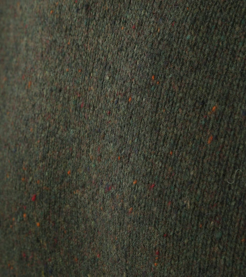 Suitable trui tweed wol blend groen | Regular-fit