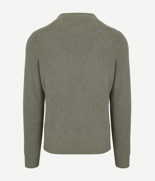 Suitable trui wol blend groen | Regular-fit