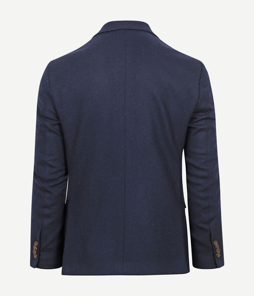 Suitable tweed colbert donkerblauw