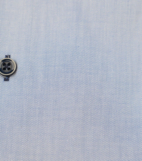 Suitable twill overhemd lichtblauw | Slim-fit
