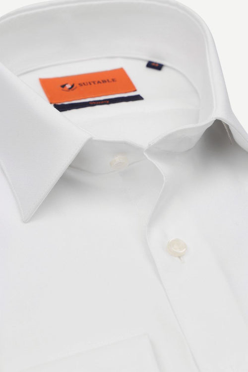 Suitable twill overhemd wit