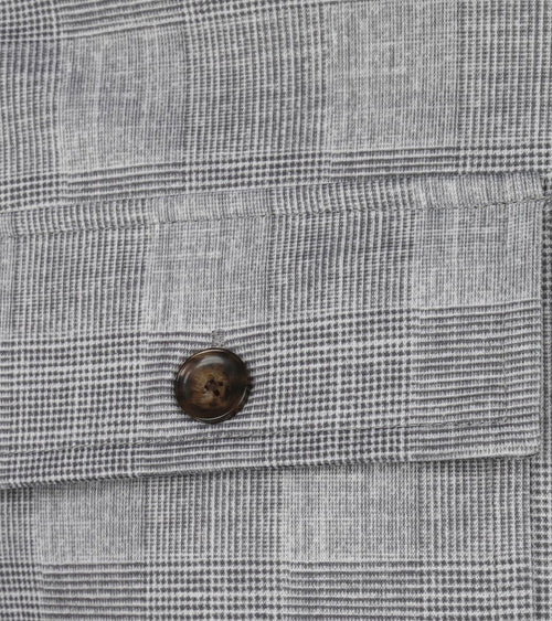 Liv overshirt geruit grijs