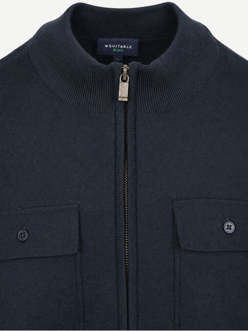 Cardigan canes donkerblauw