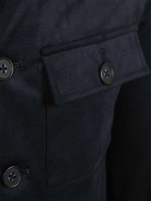 Suitable pasetta overshirt donkerblauw | Regular-fit