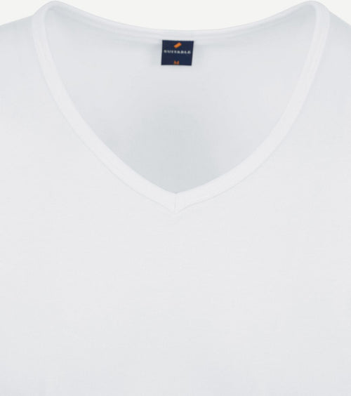 Suitable Vita t-shirt v-hals wit (6-pack)
