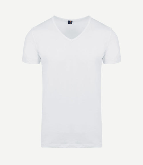 Vita t-shirt v-hals wit (6-pack)