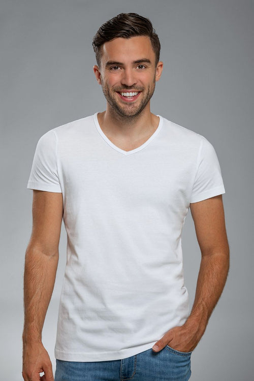 Suitable Vita t-shirt v-hals wit (6-pack)