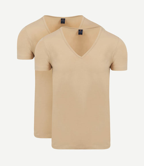 Vitaru onzichtbaar ondershirt diepe v-hals (2-pack)