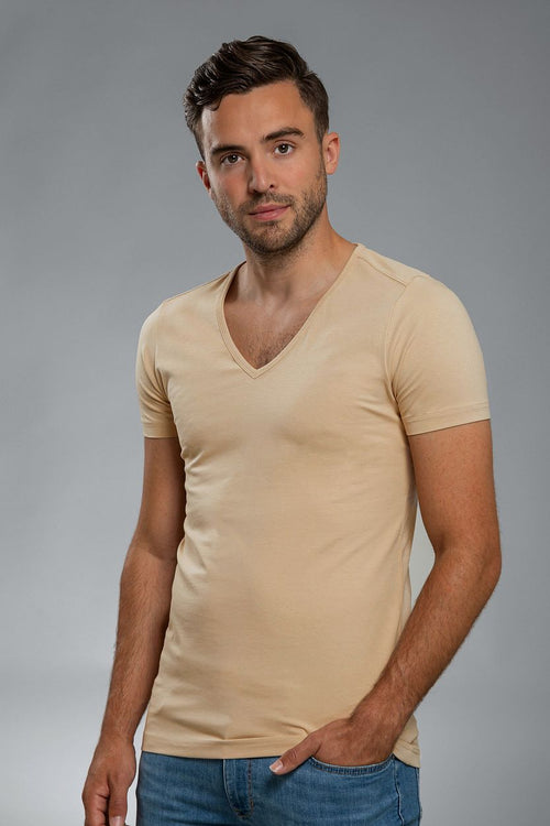 Suitable Vitaru onzichtbaar ondershirt diepe v-hals (2-pack) | Slim-fit