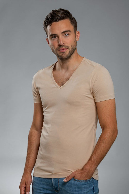 Suitable Vitaru onzichtbaar ondershirt diepe v-hals (6-pack) | Slim-fit