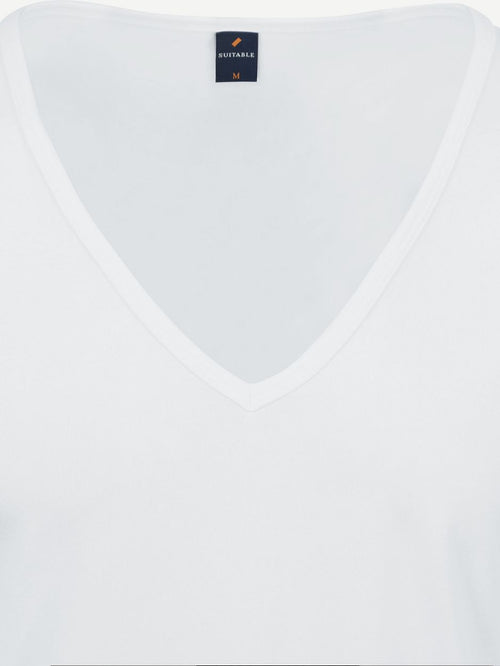 Vitaru t-shirt diepe v-hals wit (6-pack)