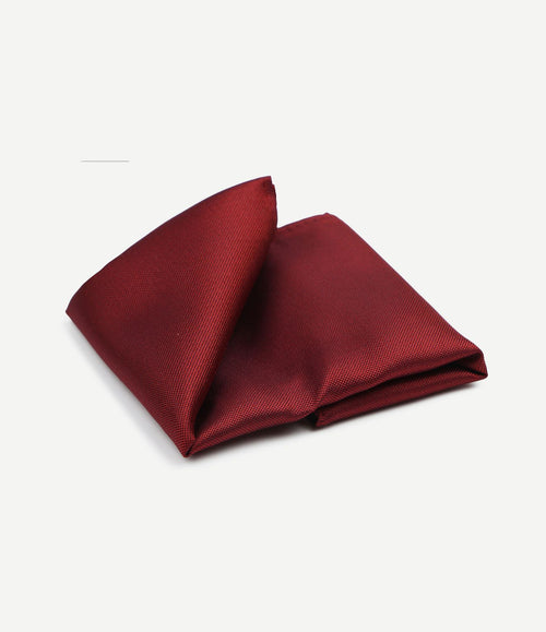 Zijde pochet donkerrood