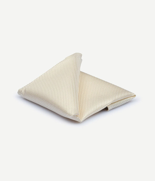 Suitable zijde pochet ecru