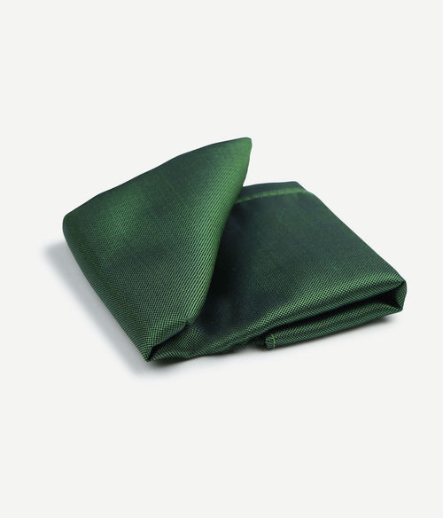 Suitable zijde pochet groen