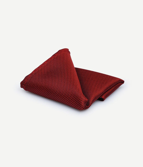 Suitable zijde pochet rood
