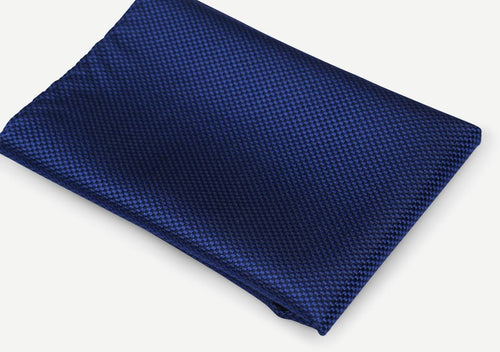 Suitable zijde pochet royal blauw