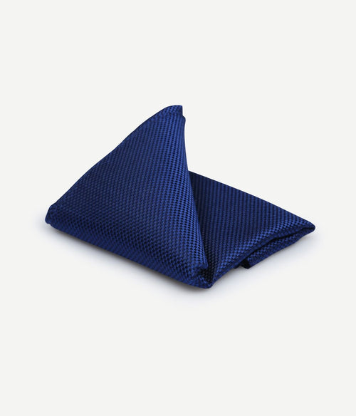 Suitable zijde pochet royal blauw
