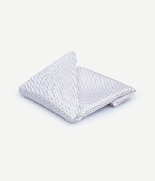 Suitable zijde pochet wit