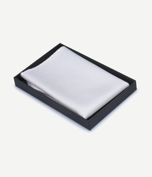 Suitable zijde pochet wit