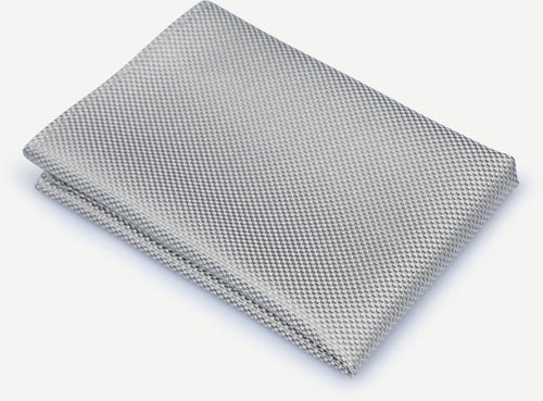 Suitable zijde pochet zilver