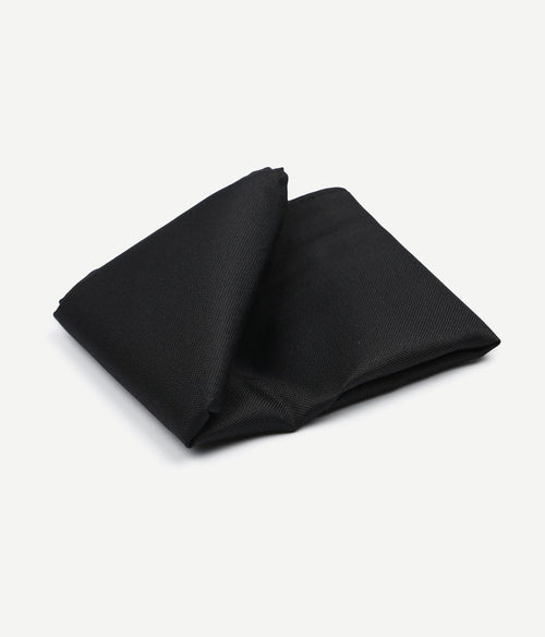 Suitable zijde pochet zwart